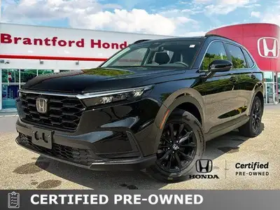 Command the road in this 2025 Honda CR-V Sport, boasting a sleek Crystal Black Pearl exterior and on...