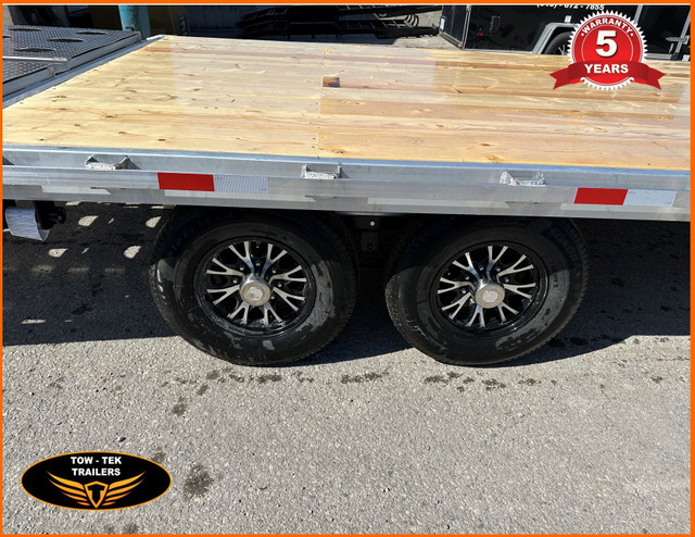2024 Tow Tek 8x24 All Aluminum Deck over,superwide flat ramps! in Cargo & Utility Trailers in Mississauga / Peel Region - Image 4