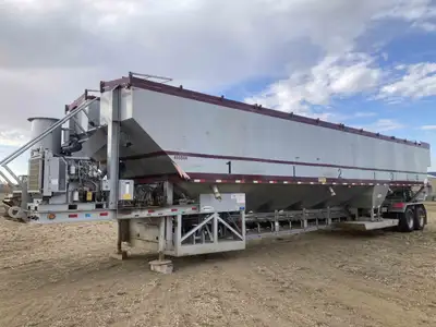 2011 APPCO 4,000 Cubic Ft sand storage pig dry bulk tank trailer with conveyor belt system Conveyor...