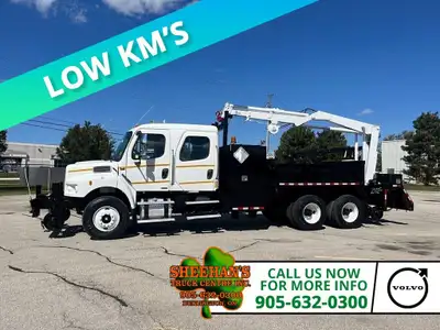 EX CN Rail truck! Crew Cab! 2007 Freightliner M2-106 Crewcab Rail Truck with Cat 300HP Diesel Engine...
