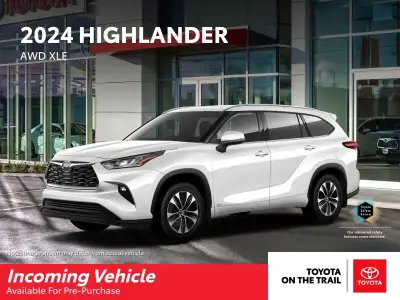 2024 Toyota Highlander XLE; SHOWROOM SPECIAL!! LEATHER, SUNROOF,