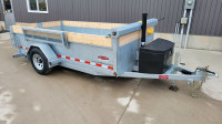 6x10 2.5 Ton Galvanized Dump Trailer - EASY TO TOW