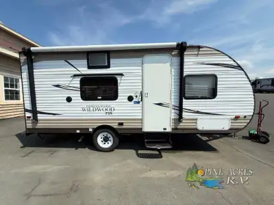 Forest River Wildwood FSX 187RB highlights: Rear Full Bath Murphy Bed Abundant Storage 3 Cu. Ft. Pro...