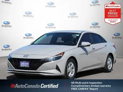 New Price! Odometer is 41818 kilometers below market average! Electric Shadow 2021 Hyundai Elantra E...