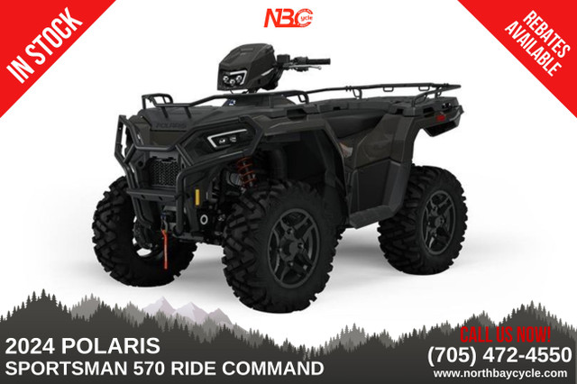 2024 Polaris Industries Sportsman® 570 RIDE COMMAND Edition in ATVs in North Bay