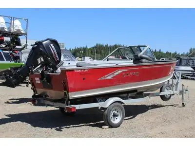 2022 Lund Boat Co 1400 Fury Tiller 2022 Lund 1400 Fury. Comes with a 25 HP Mercury outboard and Shor...