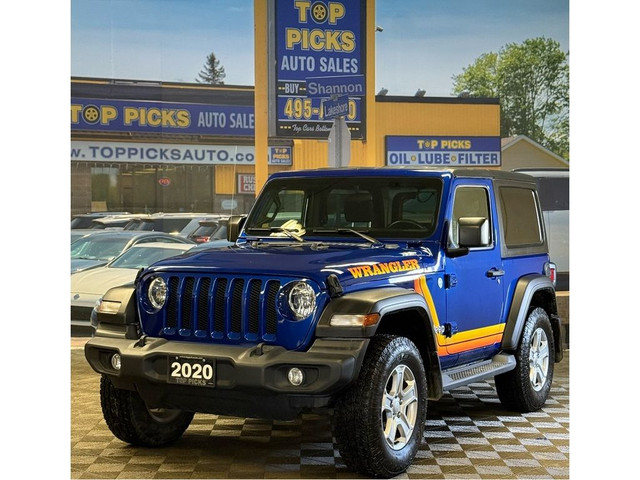 2020 Jeep Wrangler Sport S, Tech Group, 6 Speed Manual, One Owne in Cars & Trucks in North Bay