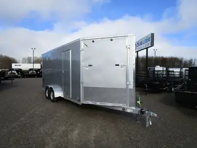 SALE!! REGULAR $17,125 NOW ONLY $16,425!! Lightning Aluminum Enclosed Snowmobile Trailer is $16,275....