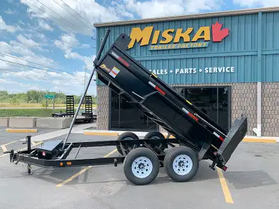 Miska Ultra Low Pro 7 Ton Heavy Duty Dump Trailer 14,000lb GVWR, 81in.x12' Dump Trailers LOADED with...