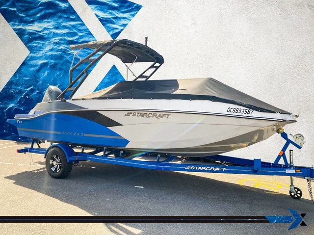 2023 STARCRAFT SVX 211 OB 200hp deck boat bateau Ponte in Powerboats & Motorboats in Gatineau - Image 2