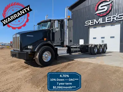 Rebuilt CAT / 1 Owner!! 2008 Kenworth T800 Tri Drive Cab and Chassis Tridem LOW LOW original KMS KMS...