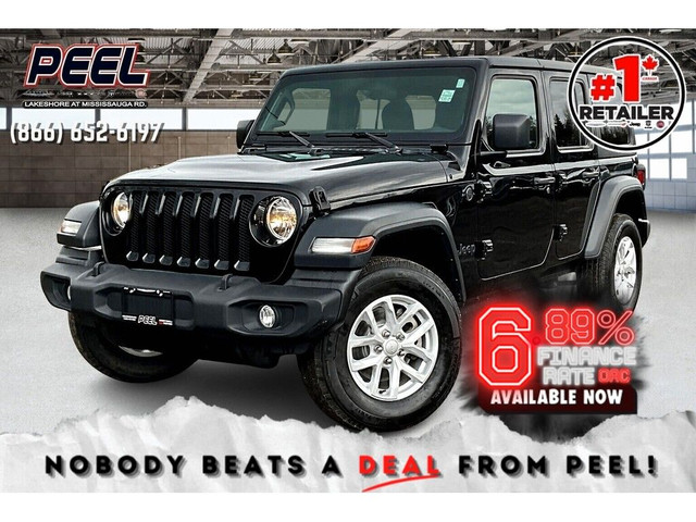 2023 Jeep Wrangler Sport S 4 Door | CarPlay | Hard Top | 4X4 in Cars & Trucks in Mississauga / Peel Region