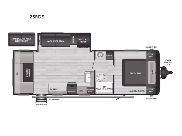 2023 Keystone RV Hideout 25RDS in Travel Trailers & Campers in Moncton - Image 2