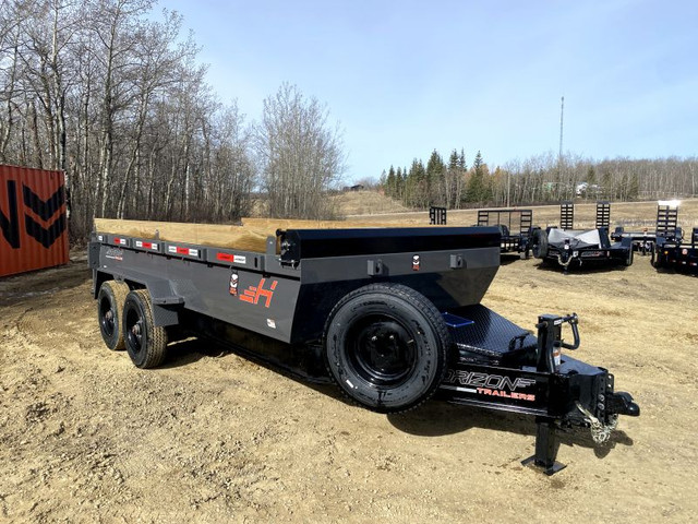 2024 Horizon Trailers 81''X16' DUMP BOX W/ 2' HIGH SIDES 21000 G in Cargo & Utility Trailers in Strathcona County