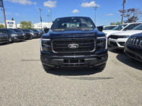 This brand new ANTIMATTER BLUE METALLIC 2025 FORD F-150 LARIAT is powered by a 3.5L POWERBOOST HYBRI... (image 1)