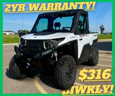 PAYMENTS AS LOW AS $316 BI-WEEKLY! 2 YEAR WARRANTY! THE ULTIMATE WORKHORSE, 2025 POLARIS RANGER XD 1...
