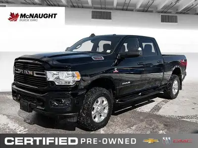 The 2020 Ram 2500 is equipped with a 6.7L Cummins I-6 Turbo Diesel engine paired with a 6-speed auto...