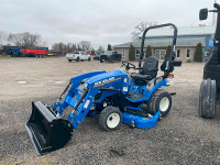 2023 NEW HOLLAND WORKMASTER 25S TRACTOR WITH LOADER AND MOWER