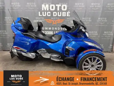 Can-Am Spyder RT Limited 2018 41 142 KM TRANSMISSION SEMI-AUTOMATIQUE 6 VITESSES PARE-BRISE ÉLECTRIQ...