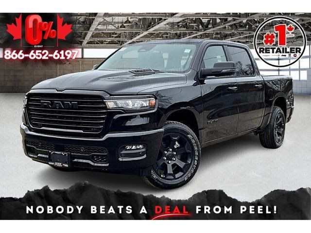 2025 Ram 1500 SPORT CREW Pano Roof Sport Hood Anti Spin in Cars & Trucks in Mississauga / Peel Region