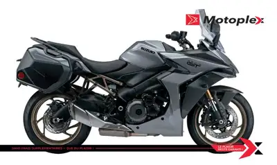 GSX-S1000GT+ La Sports Tourer Ultime Des lignes acérées. Un nouveau visage radical avec un nez bas....
