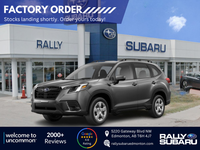 2024 Subaru Forester Forester - AVAILABLE TO FACTORY ORDER!! in Cars & Trucks in Edmonton