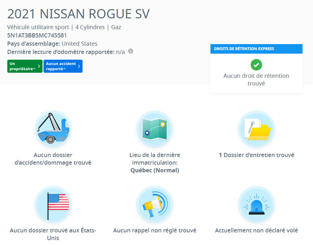 2021 Nissan Rogue SV / CAMERA 360 / TOIT OUVRANT / CUIR 1 PROPRI in Cars & Trucks in Laval / North Shore - Image 3