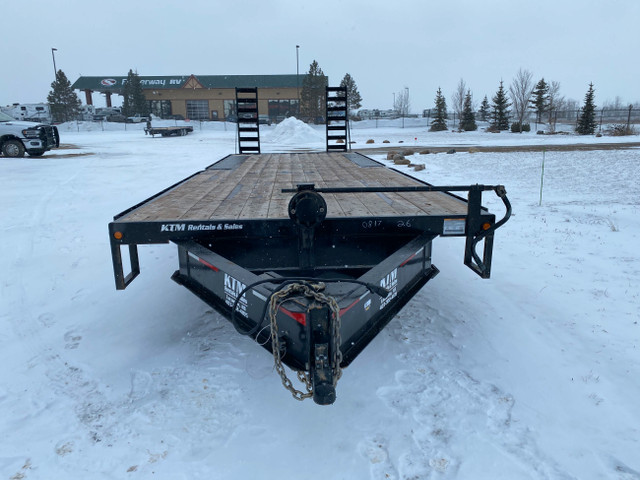  2024 - Used 8.5 x 26'  Equipment Trailer - 21 000# GVWR in Cargo & Utility Trailers in Red Deer - Image 2