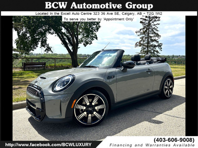 2022 MINI Convertible Cooper S Low Km Loaded Warranty Must See!