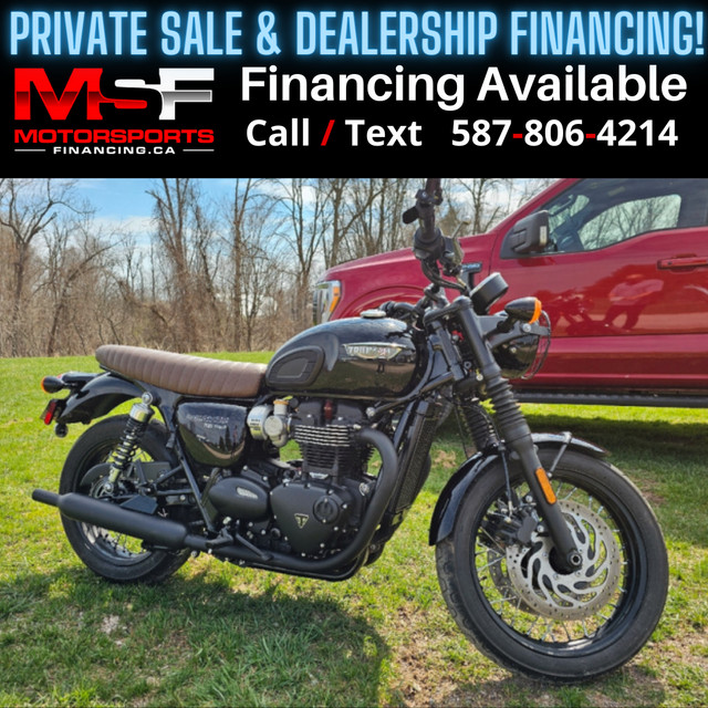 2019 TRIUMP BONNEVILLE T120 Black (FINANCING AVAILABLE) in Street, Cruisers & Choppers in Strathcona County