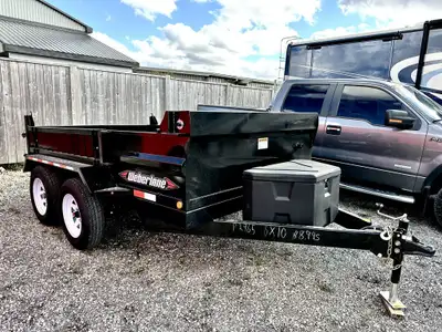 IN STOCK, NO HIDDEN FEES 2025 Weberlane 6x10 Tandem Axle Steel Dump Trailer 2-3500lb axles Electric...
