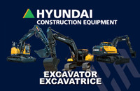 2022 Hyundai Excavator HX130A, HX140A, HX160A, HX180A, HX220A