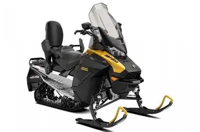 NEW 2025 Ski-doo Grand Touring Sport 900 ACE in neo yellow & black. This entry-level 2-up Touring sl...