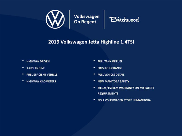 2019 Volkswagen Jetta Highline Local | Leather | Sunroof in Cars & Trucks in Winnipeg - Image 2