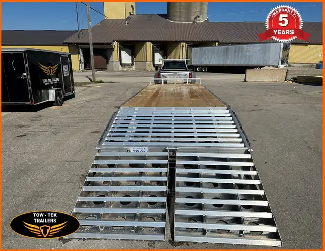2024-Tow Tek 25' Aluminum deck Over/Flat bed 14K,fold flat ramps in Cargo & Utility Trailers in Mississauga / Peel Region - Image 10