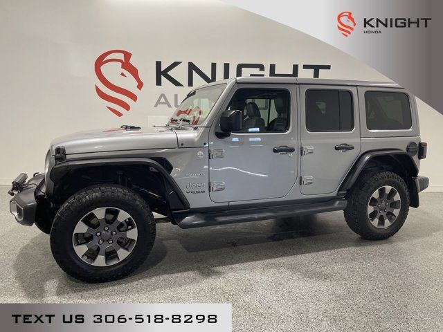 2018 Jeep Wrangler Unlimited Sahara l Heated Leather Seats l 4x4 in Cars & Trucks in Moose Jaw