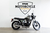 2022 Triumph Bonneville T100 Gold Line Silver Ice/Competition G