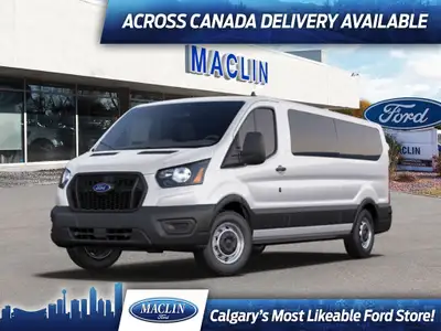 This brand new OXFORD WHITE 2025 FORD TRANSIT PASSENGER VAN XL is powered by a 3.5L V6 ECOBOOST ENGI...