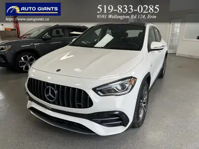 This 2022 Mercedes-Benz GLA 45 AMG 4MATIC SUV is a sleek and powerful choice with a stylish white ex...