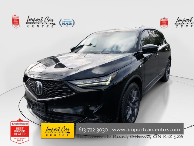 2023 Acura MDX A-Spec A-SPEC, LEATHER/SUEDE, PANO. ROOF, NAVI... in Cars & Trucks in Ottawa