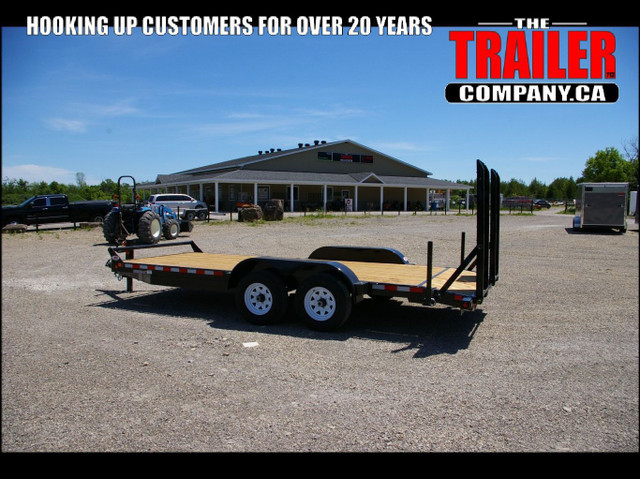 2024 7X18 EQUIPMENT TRAILER, TANDEM AXLE, STEEL, BLACK, 10000GVW in Cargo & Utility Trailers in Ottawa