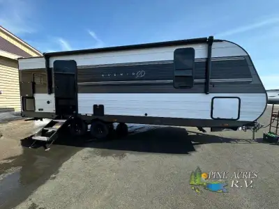 Cruiser RV Avenir travel trailer A-25RK highlights: Fireplace 17' Awning Front Private Bedroom Booth...
