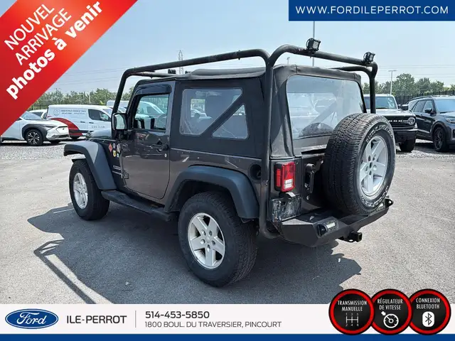 2016 Jeep Wrangler SPORT 4X4, MANUELLE, BLUETOOTH in Cars & Trucks in City of Montréal - Image 4