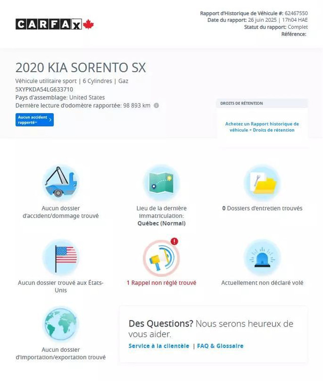 2020 KIA Sorento SX V6 AWD/7 PASS/CUIR/TOIT PANO/NAVI/CAMERA/CAR in Cars & Trucks in City of Montréal - Image 2