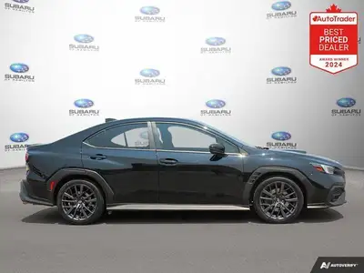 New Price! Odometer is 6529 kilometers below market average! Black 2023 Subaru WRX Sport Sport | Low...