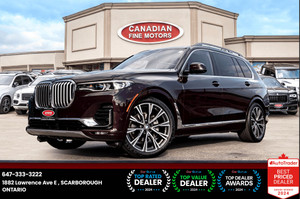 2020 BMW X7 XDRIVE40i | 7 PASS |LUXURY PKG | HUD | 360CAM | PANO | WOOD TRIM