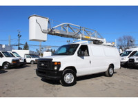 1 SEUL PROPRIO / 92.000 KM CERTIFIÉ / GARANTIE 1 ANS / 2014 FORD E350 CARGO ALLONGÉ AVEC NACELLE TTS... (image 3)