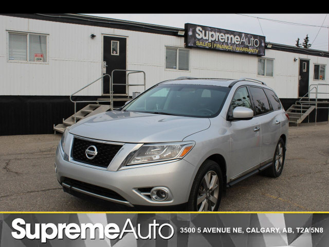 2014 Nissan Pathfinder PLATINUM - 7 PASS/NAVI/B.CAM/DVD'S in Cars & Trucks in Calgary