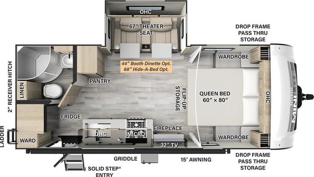 2024 Forest River Rockwood Mini Lite 2205S in Travel Trailers & Campers in Strathcona County - Image 2