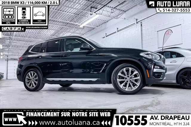 2018 BMW X3 xDrive30i TOIT PANO/CAMERA/NAVI/AMBIANT LIGHT/SENSOR in Cars & Trucks in City of Montréal - Image 3